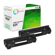 TCT 2 Black CF283X 83X High Yield Toner Cartridges For HP LJ Pro M201 M225 M127