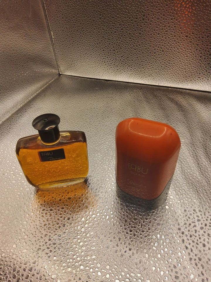 Vintsge Tabu por dana eau de cologne perfume salpicaduras 2 oz, jabón tabú. Foto 4 de 4