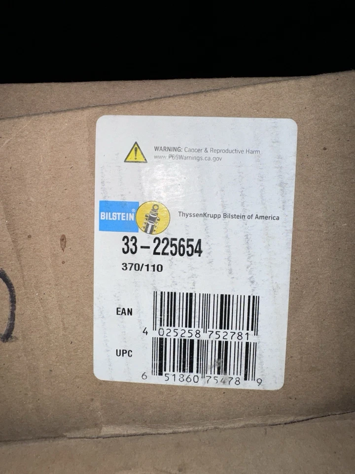 2 件 Bilstein 8125 16 英寸旅行 2.5 英寸车身线圈减震器 33-225654 — 第 3/4 张图片
