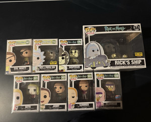 Funko Pop! Rick and Morty Lot 141 114 176 301 302 303 438 Rick’s Ship 34