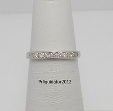 1/4CT Natural Round Diamond Anniversary Wedding Band Bridal Ring 14K White Gold