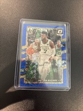 2017-18 Panini Donruss Optic - Jaylen Brown #6 Blue Velocity Prizm