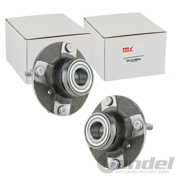 2X Nty Radlagersatz Radlager Hinten Kugellager-image