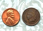 Wheat roll-NO DUPS! (date or mm)  1903 "F" Indian/1958D RED BU ends - SEE INFO!