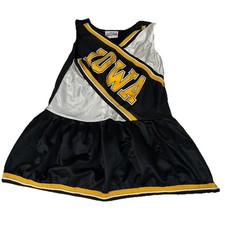 Vintage Izaw Little Girls Size 6 Iowa Hawkeyes Cheerleader Outfit Black #2821