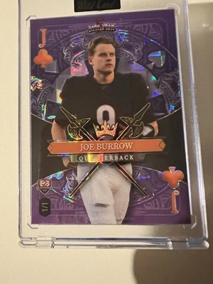 2026 Wild Card 5 Card Draw Stacked Deck Joe Burrow/Justin Jefferson 1/1 Dual. 
