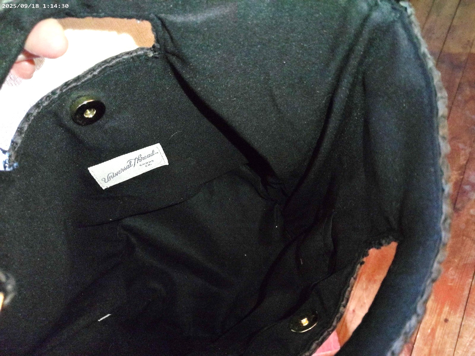 Universal Thread Black Straw Woven Crossbody Buck… - image 4