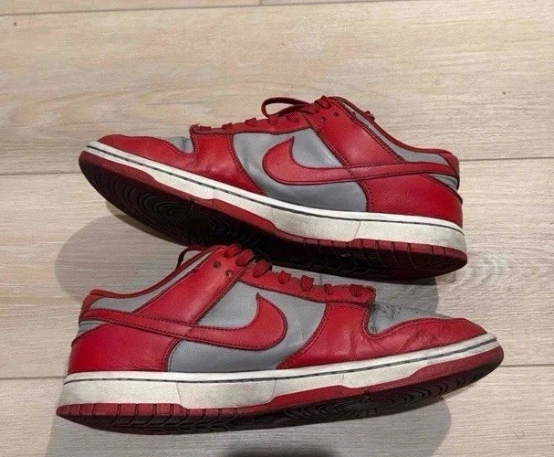 Nike Dunk низкие ретро средние серые университетские красные UNLV DD1391-002 мужские размер 10 2021 - Изображение 3 из 4