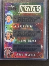 2024 Leaf Tie Dye LA Sparks Alyssa Ustby Mady Aulbach Lyric Swann Proof #d 1/1
