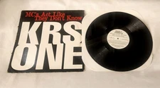 KRS-ONE + DJ PREMIER MCS ACT LIKE THEY DON'T KNOW 12" 1995 01241-42321 90s rare