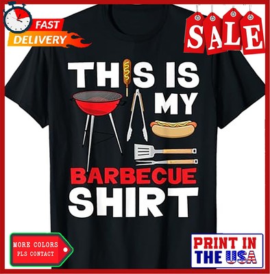 4th of July Shirt This Is My Barbecue Dad BBQ Expert Grill T-Shirt