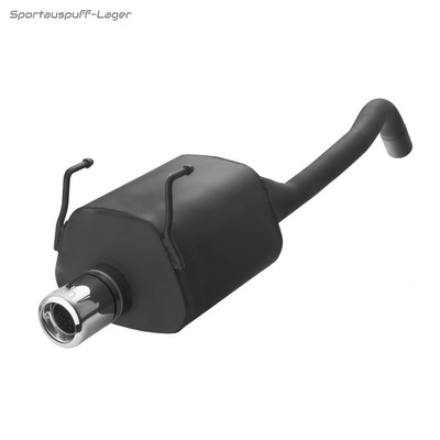 Ulter Sportauspuff Fiat PANDA 100HP 80mm rund eingerollt gerade mit Absorber