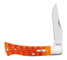 CASE XX KNIVES JIGGED TEQUILA SUNRISE BONE AXE HANDLE POCKET KNIFE #57536