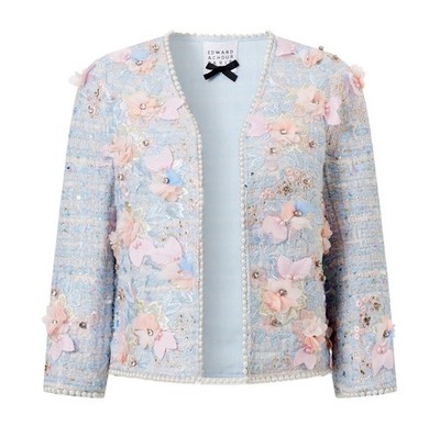 Edward Achour Paris JACKET TEXTURED EMBROIDERED Size 38 $ 1322 | eBay