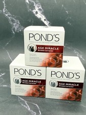 Lot of 3 Pond's Age Miracle Wrinkle Corrector Day Cream Spf 18 PA- 50 g -BNIB