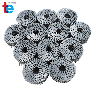 15Degree Collated Wire Coil Full Round Head Siding Nails 2-1/4'' x 0.092'' 3600Pcs