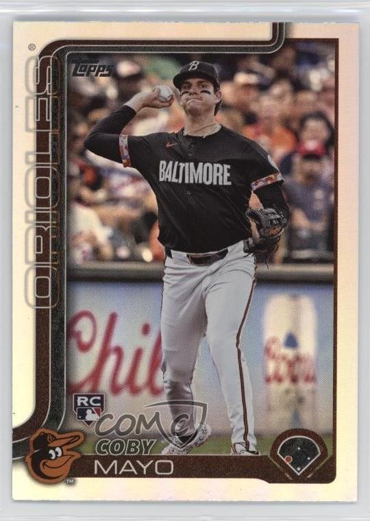 2025 Topps Series 1 Rainbow Foilboard Coby Mayo #20 Rookie RC 10vb
