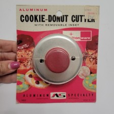New Vtg NOS Vintage Chilton Ware Aluminum Red...