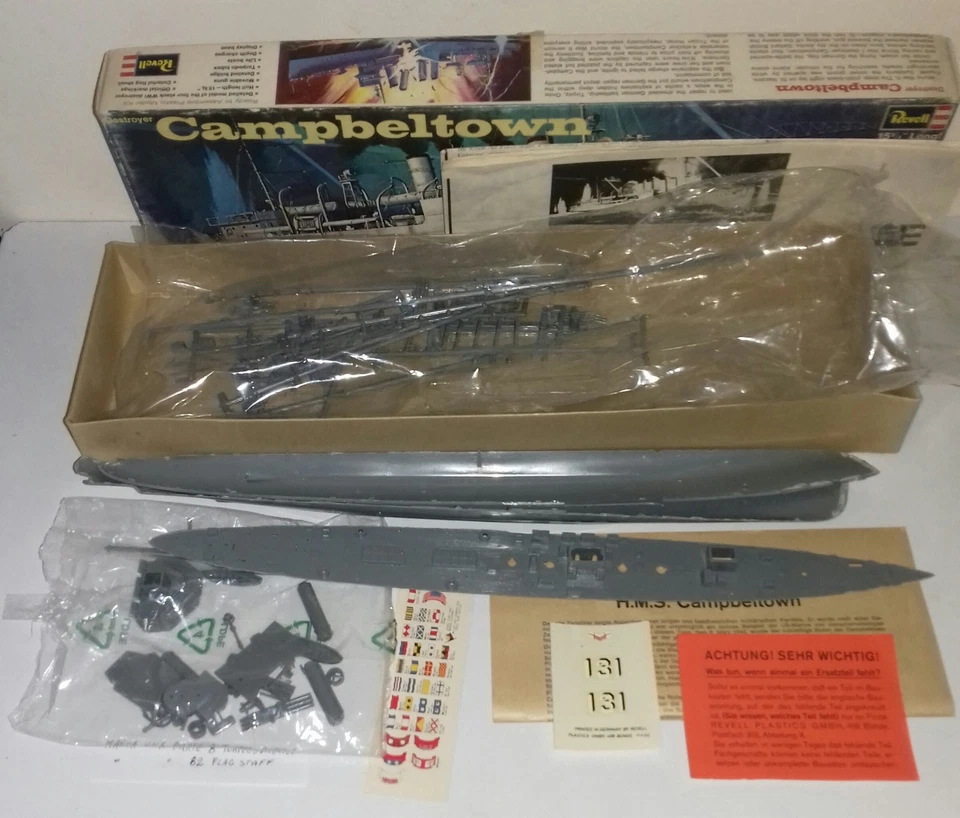 DESTROYER CAMPBELTOWN KIT REVELL H-450 LEGGI NOTE - Immagine 4 di 4