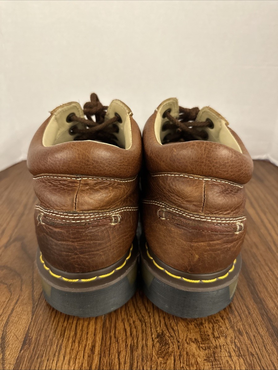 Dr. Martens 11525 Brown Leather Moc Toe Boots Mens Size 12 