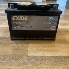 1 Exide EA770 Premium 77Ah 760CCA 12v Type 067 096 Car Battery