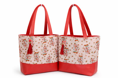 1978 Drawing Strawberry Girl Collab w/ Creator Muriel J. Fahrion Simple Tote Bag
