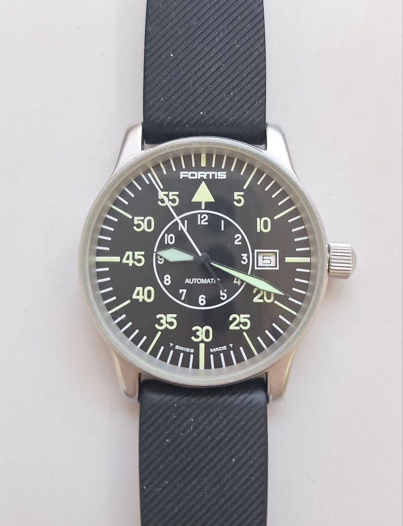 FORTIS Flieger Classic Automatic Watch 40mm Black Strap