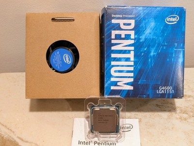 Intel Pentium G4600 LGA1151 CPU Processor - (BX80677G4600) - w box, heatsink fan