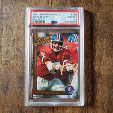 1991 Action Packed #14G John Elway 24K Gold - RARE - Pop 4 / Denver Broncos HOF