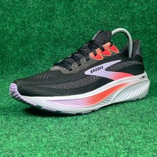 Brooks Ghost 15 Running Shoe Women 9 Medium Black Red Breathable Mesh Cushioning