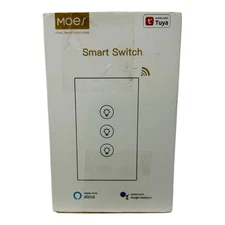 MOES Smart Light Dimmer Switch WiFi RF Wall Touch Glass Panel Alexa Google APP