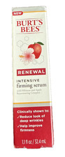 Burt's Bees Renewal Intensive Firming Serum W/Hibiscus Apple 1.1 Oz/32.4ml NIB