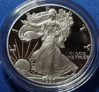 A 1997 P Proof $1 American Silver Eagle. OGP COA
