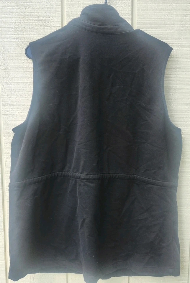 Dreams Jeannes by Quacker Factory Women's XL Black Vest Rhinestone Heart Read - Image 4 of 4