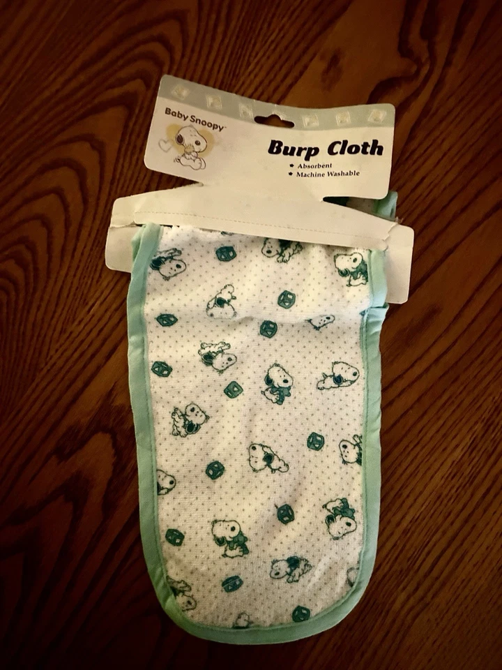 Baby Snoopy Spucktuch Neu Blau Junge - Bild 1 von 1