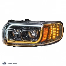 For 08-18 Peterbilt 388/389 Blackout LED DRL Bar Projector LED Headlight LH Side