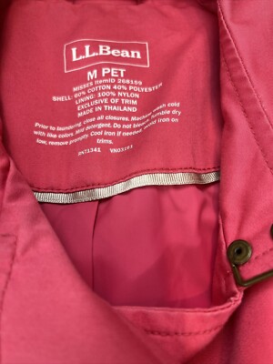 Make you Beautiful II セット Ll Barn M Petite Pink Lined Lightweight Coat Double Breasted Belt