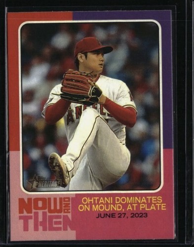 2024 Topps Heritage #NAT-8 Shohei Ohtani Now and Then
