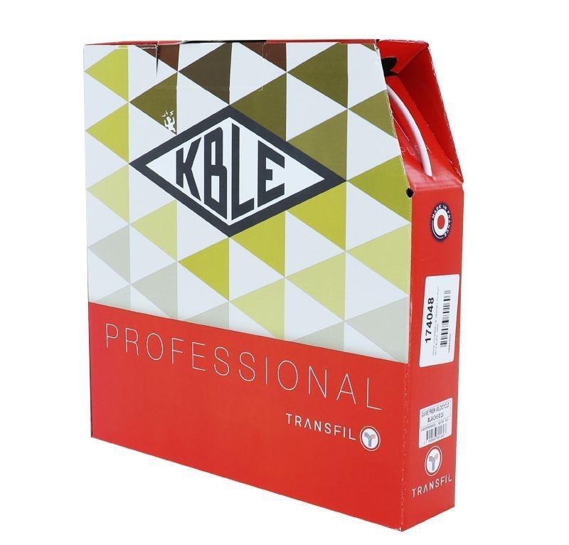 Gaine universelle transfil fil plat 26-10 blanc 50m pour protéger vos câbles contre l'écrasement