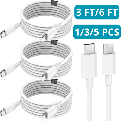 For iPhone 14 13 12 11 XS Max XR 8 USB Adapter Cable 3/6Ft PD Fast Charger Cord