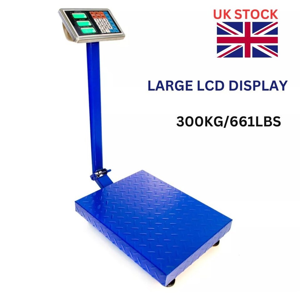 Heavy Duty 300KG/660LB Digital LCD Industrial Platform Postal Weighing