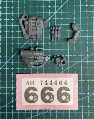 Space Marine Raketenwerfer komplett Arm Konvolut Devastator Heresy 40k Bits