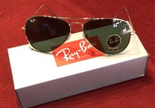 Ray Ban Aviator RB3025 Sunglasses,Green Lenses,Unisex.