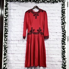 Sara Elizabeth Size 10 Oversized Vintage Embroidered Maxi Blouson Dress Long