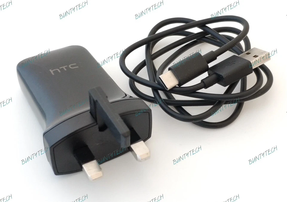 Genuine HTC 1.5A Charger Wall Plug + USB-C Cable For HTC U24 Pro / U23 / U23 Pro - Image 2 of 2