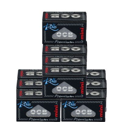 10 x OCB Premium Rolls Mini 4m Endlospapier Papers Long Pape OCB Rolle