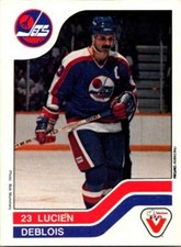 1983-84 Vachon Food Jets #125 Lucien Deblois V51431