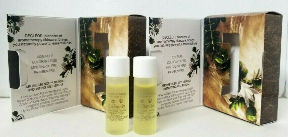 Paquete de 2 sueros de aceite hidratante DECLEOR Skin Body Mind Aromessence Neroli 0,17 fl oz ea Foto 3 de 4
