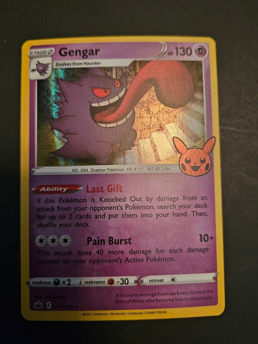 Pokémon Card Gengar 057/198 Holo Rare lightly played Trick Or