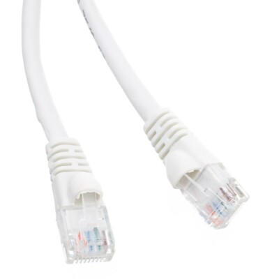 WholesaleCables 10X8-09150 50ft Cat6 White Ethernet Patch Cable Snagless/Molded